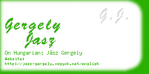 gergely jasz business card